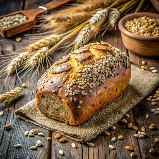 साबुत अनाज और हरी पत्तेदार ग्रीन्स का बोल